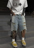 Distressed Paint - Splattered Denim Shorts - Rick Circus