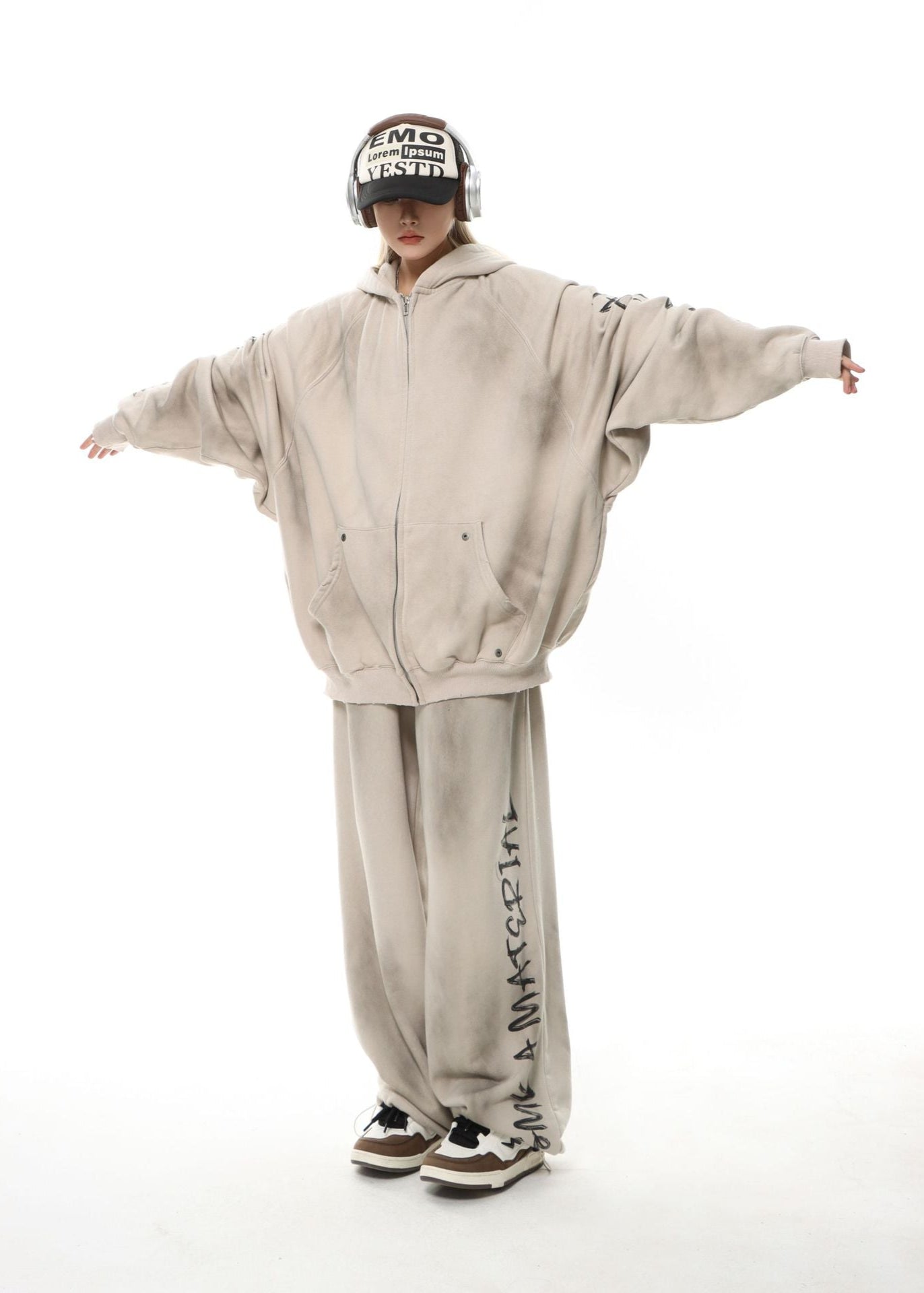 Distressed Patch Embroidery Hoodie - Rick Circus