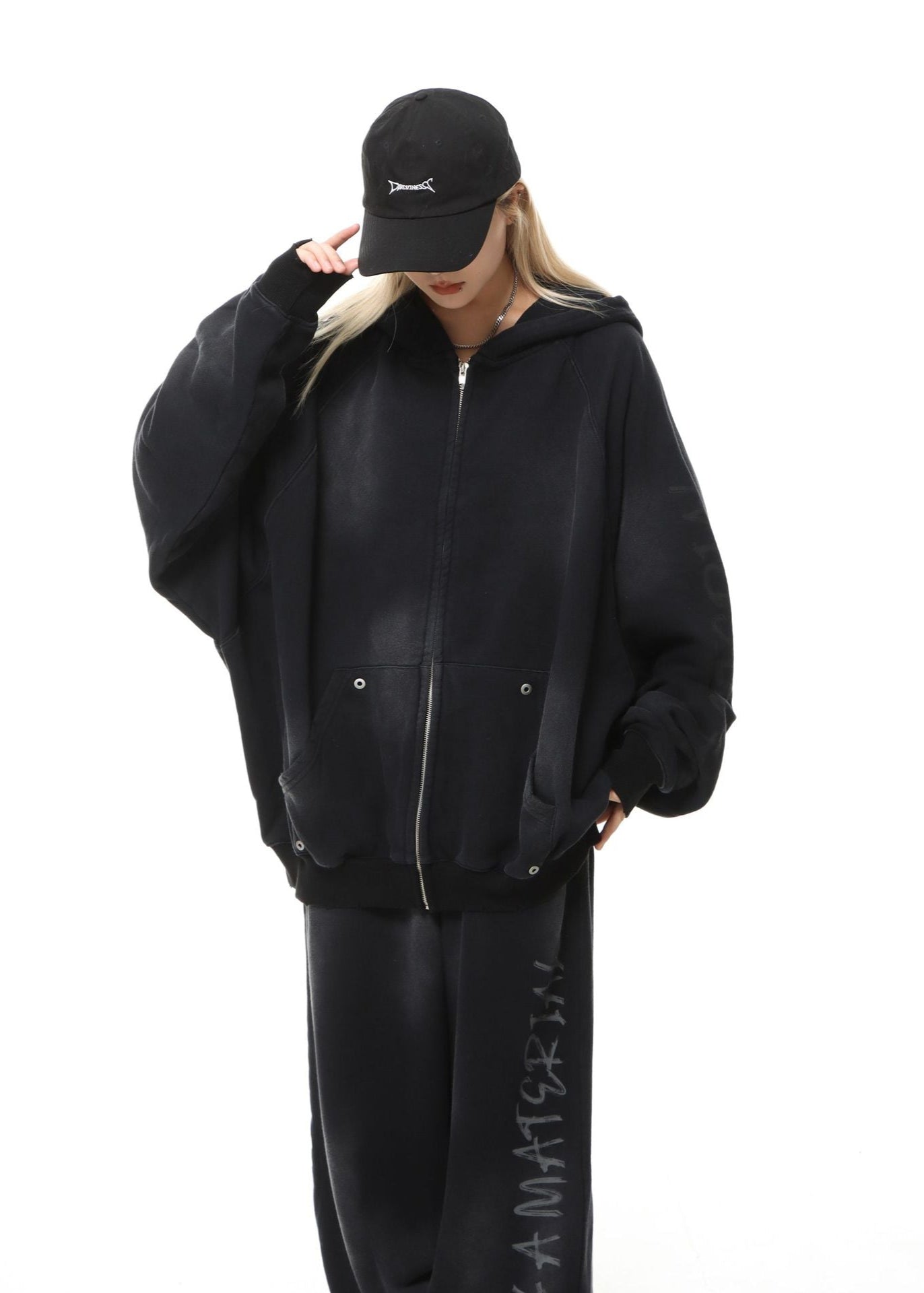 Distressed Patch Embroidery Hoodie - Rick Circus