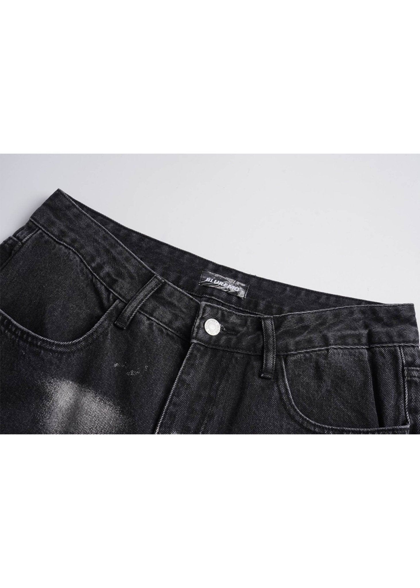 Distressed Patch Embroidery Jeans - Rick Circus