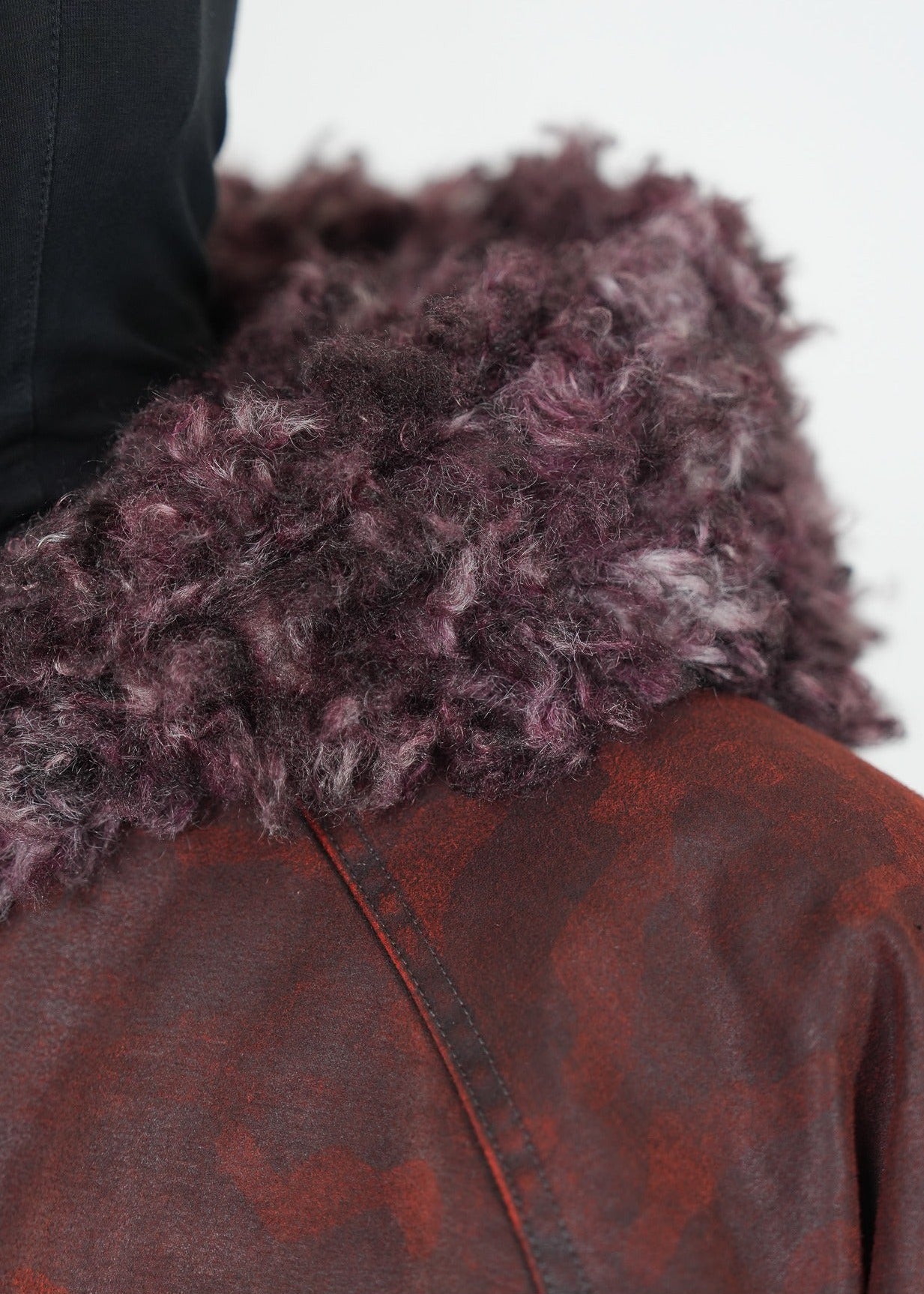 Distressed Red Hooded Puffer Jacket - Rick Circus