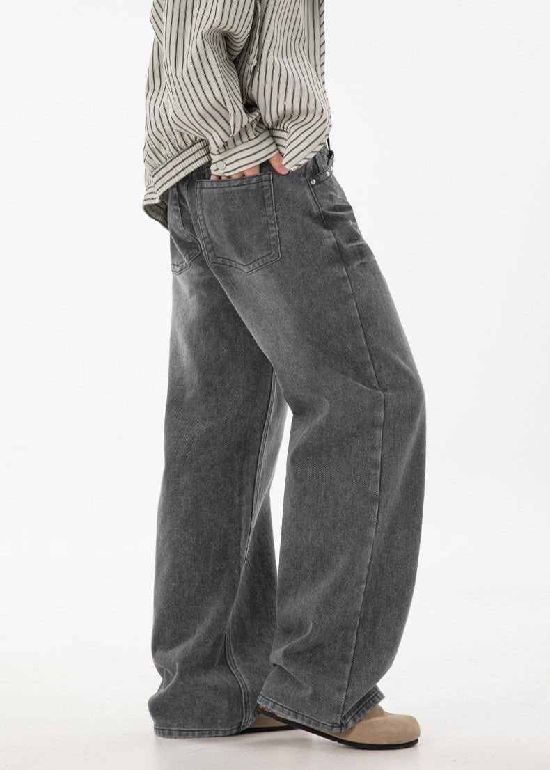 Distressed Vintage Loose Straight - Leg Jeans - Rick Circus