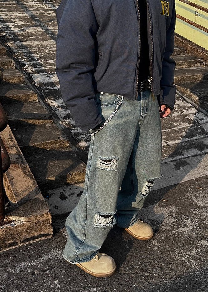 Distressed Vintage Washed Jeans - Rick Circus