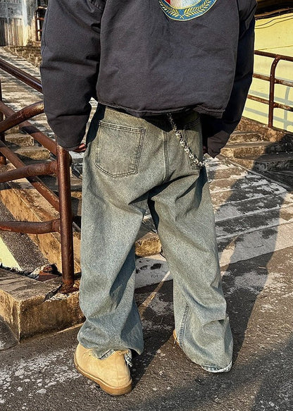 Distressed Vintage Washed Jeans - Rick Circus