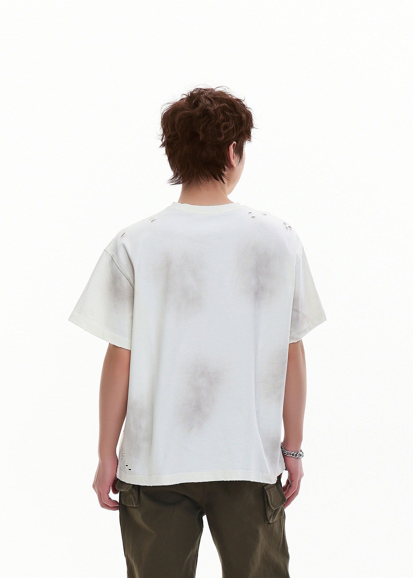 Distressed Washed Streetwear Tee - Rick Circus