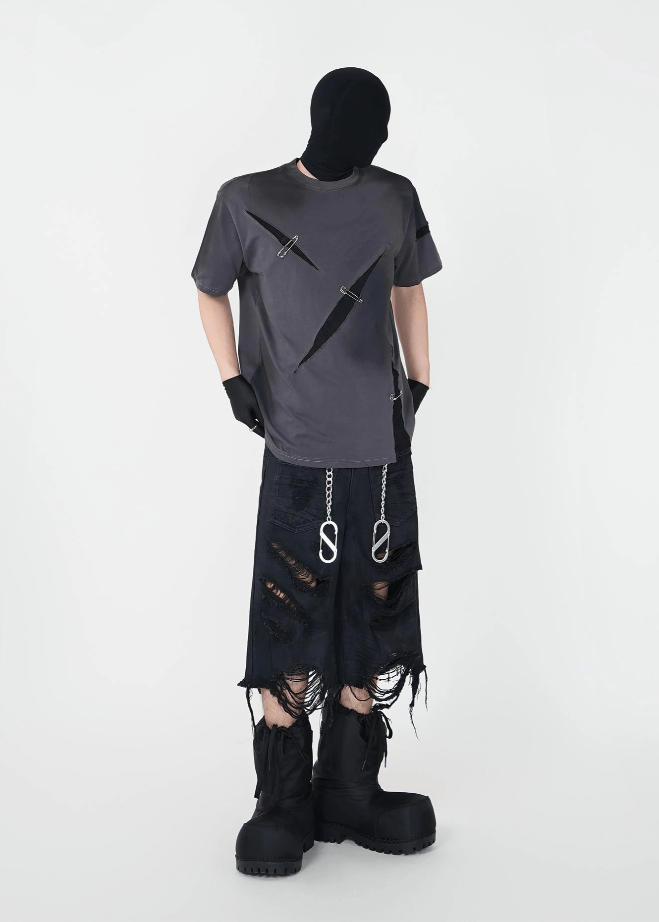 Distressed Washed Tee - Rick Circus
