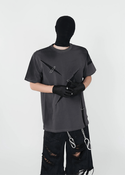 Distressed Washed Tee - Rick Circus