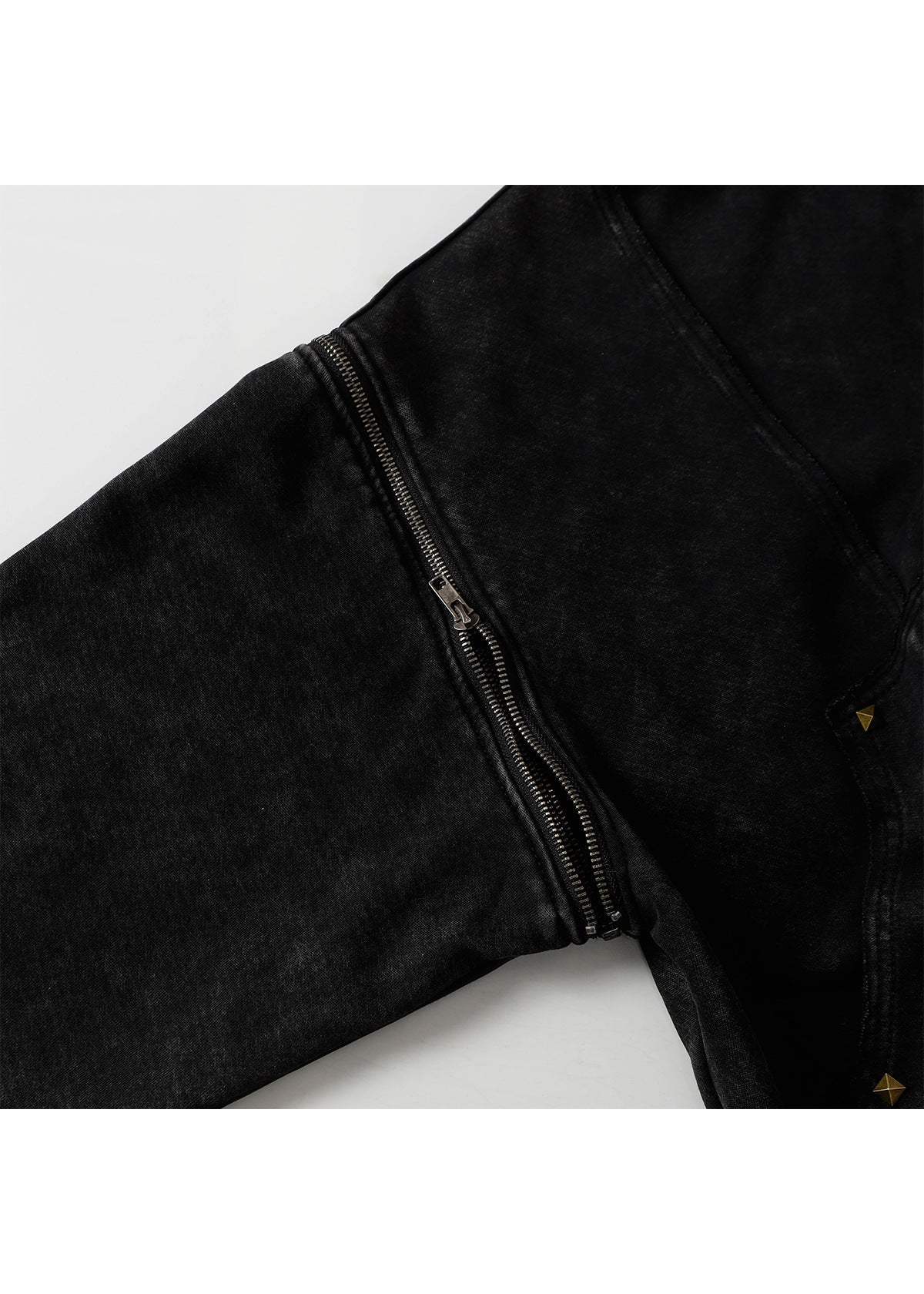 Distressed Washed Zip Hoodie - Rick Circus