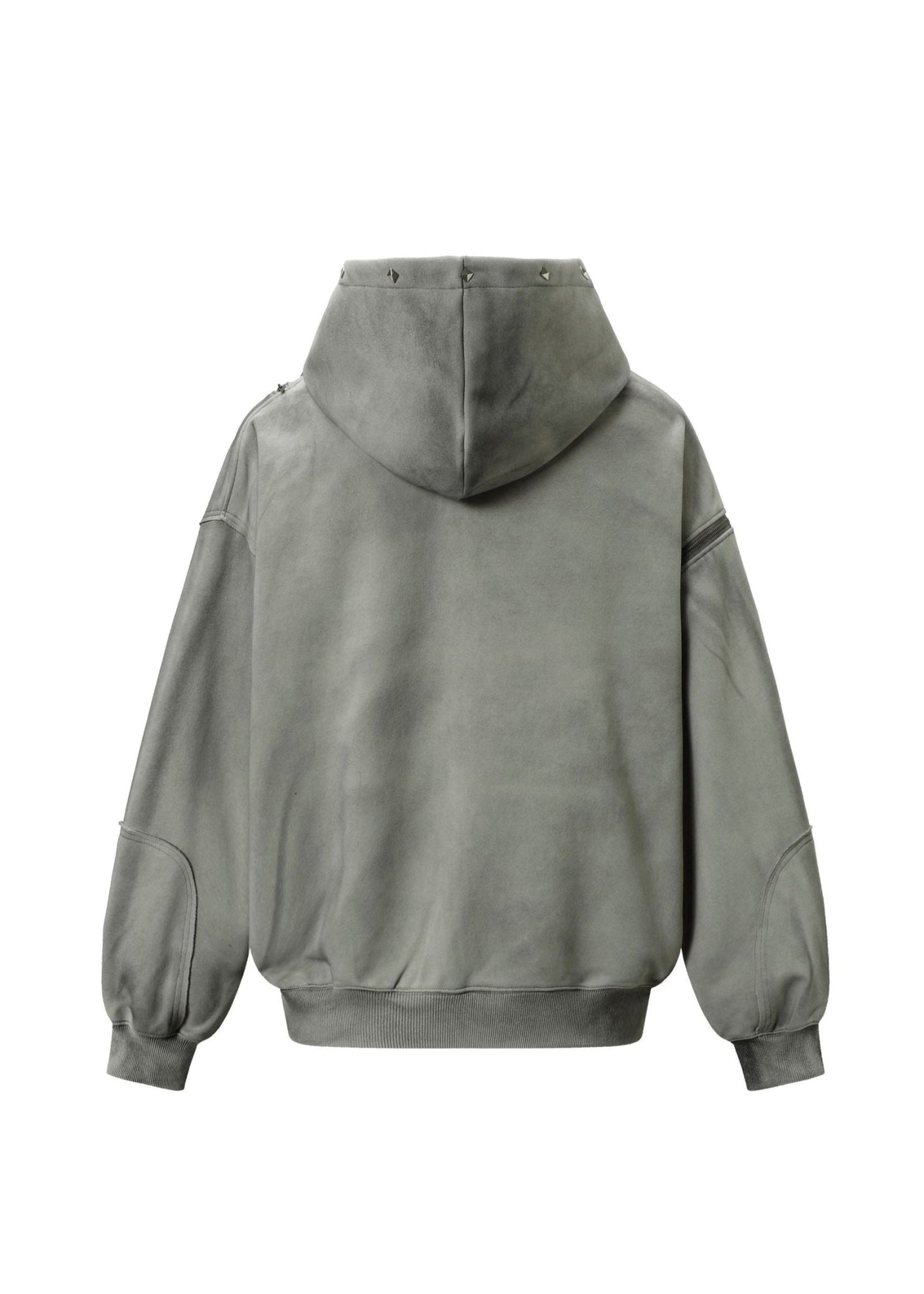 Distressed Washed Zip Hoodie - Rick Circus