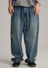 Distressed Wide - Leg Denim Jeans - Rick Circus