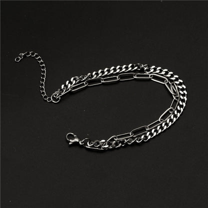 Double Layer Hip Hop Link Bracelet - Rick Circus