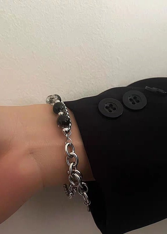 Double Layer Stainless Steel Crackle Beads Bracelet - Rick Circus