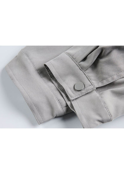 Double Placket Raglan Windbreaker Jacket - Rick Circus