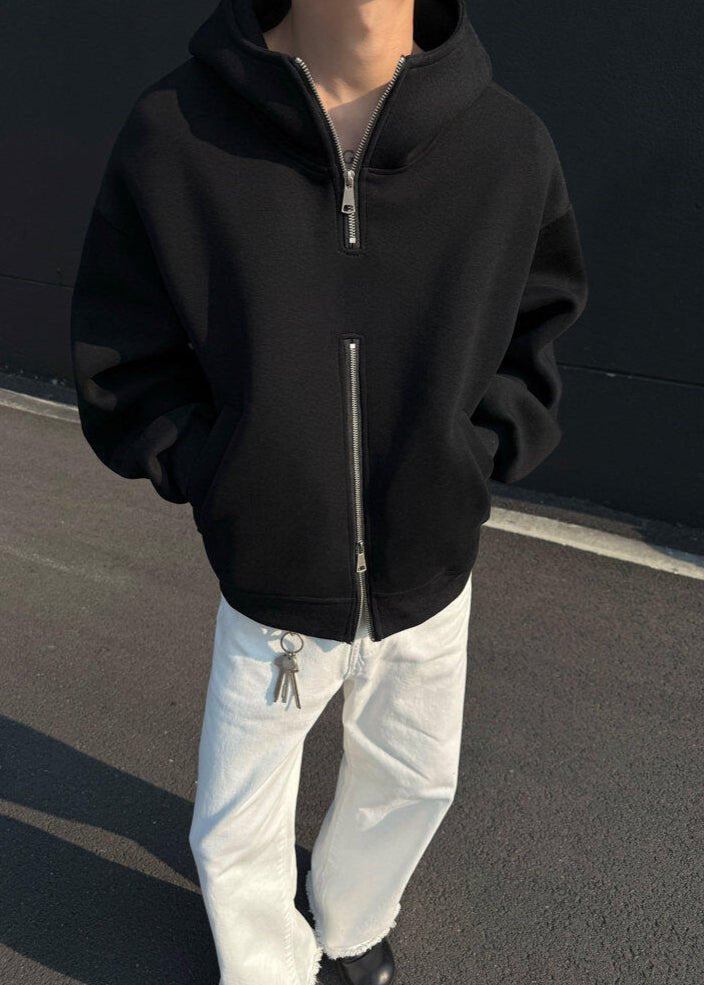 Double - Zip Oversized Hoodie - Rick Circus