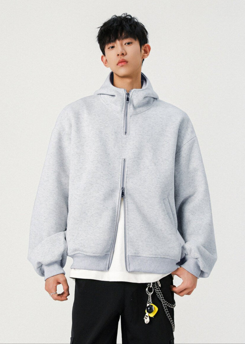 Double - Zip Oversized Hoodie - Rick Circus