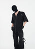 Double - Zip Snake Studded Short - Sleeve Shirt - Rick Circus