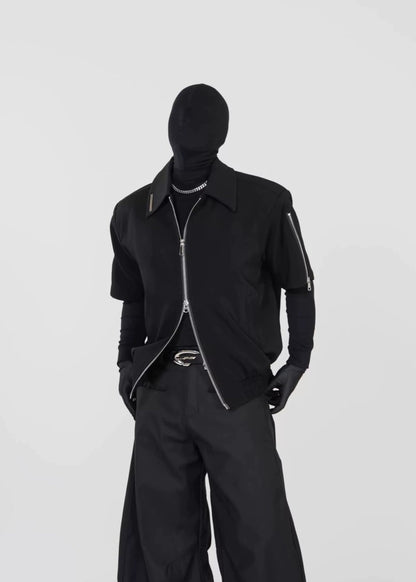 Dual - Zip Short Sleeve Jacket - Rick Circus
