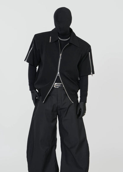 Dual - Zip Short Sleeve Jacket - Rick Circus
