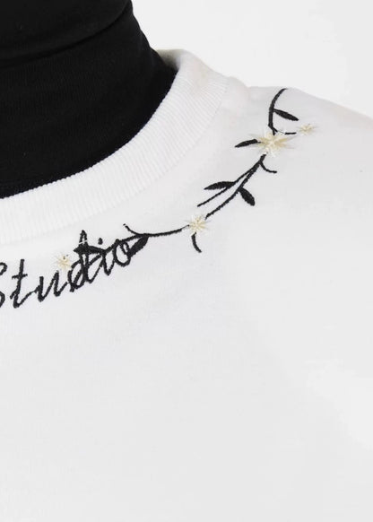 Embroidered Gothic Lettering Tee - Rick Circus