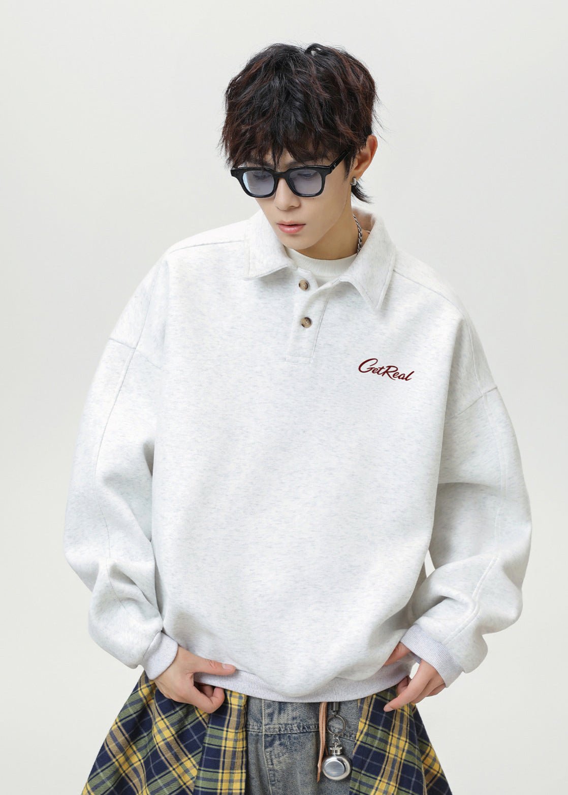 Embroidered Polo Sweatshirt - Rick Circus