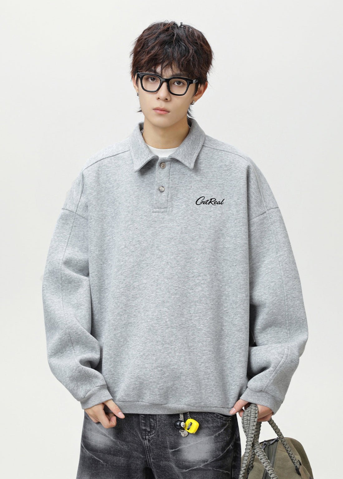 Embroidered Polo Sweatshirt - Rick Circus