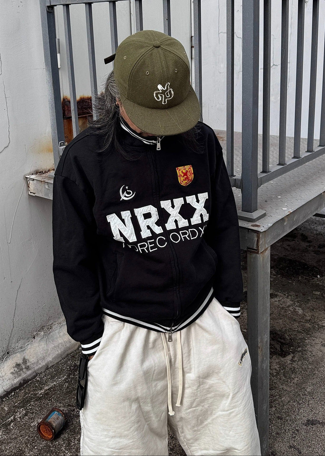 Embroidered Varsity Zip Jacket - Rick Circus