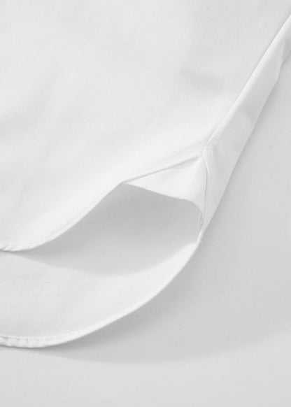 Embroidered White Long Sleeve Shirt - Rick Circus