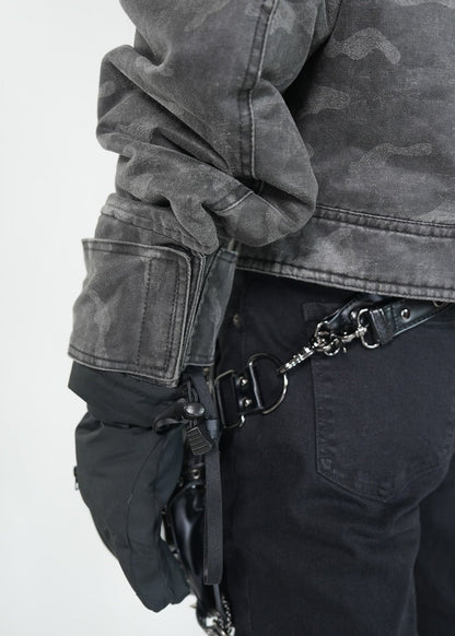 Faux Fur Collar Padded Jacket - Rick Circus