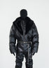 Faux Fur Collar PU Puffer Jacket - Rick Circus