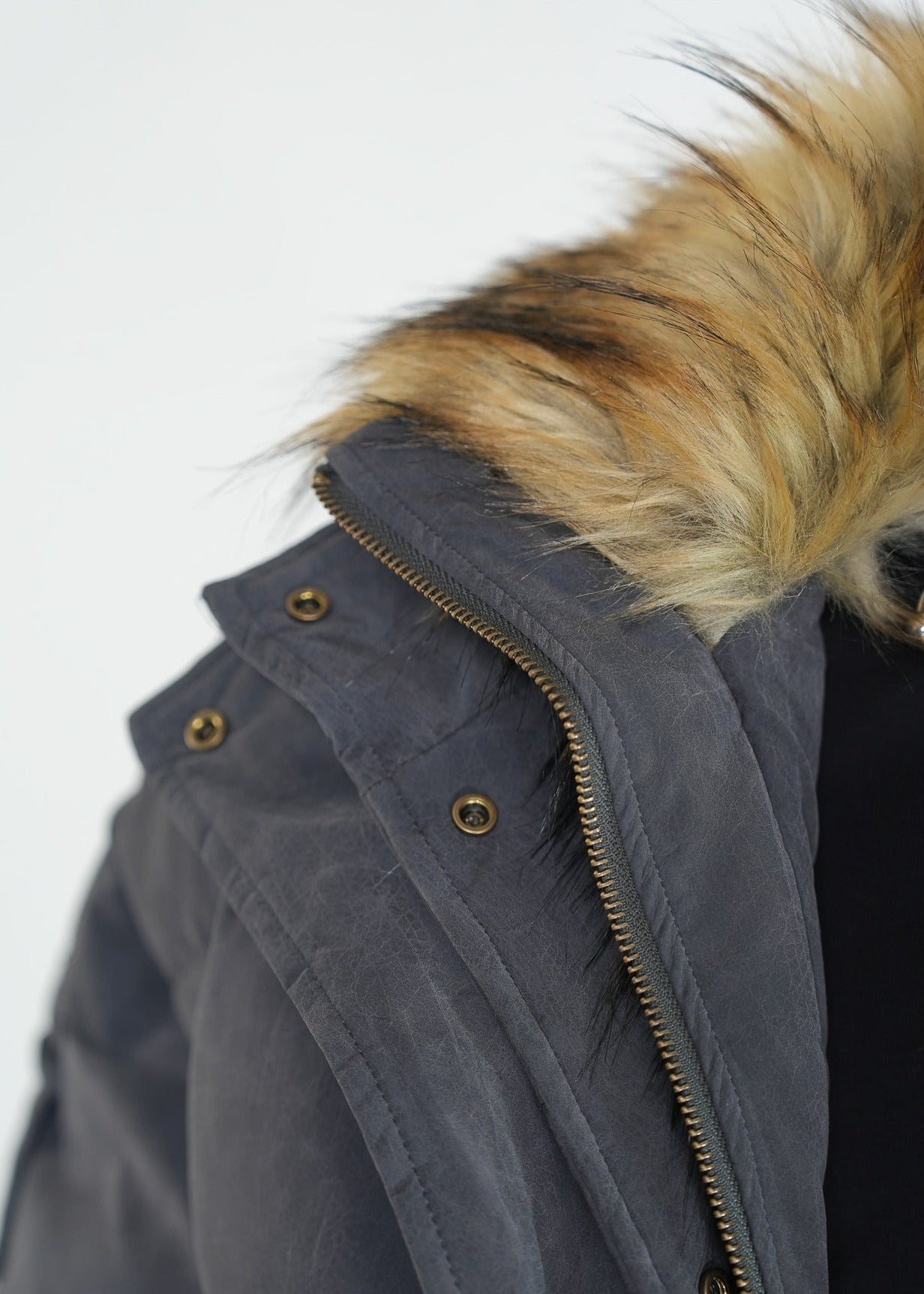 Faux Fur High - Neck Puffer Jacket - Rick Circus