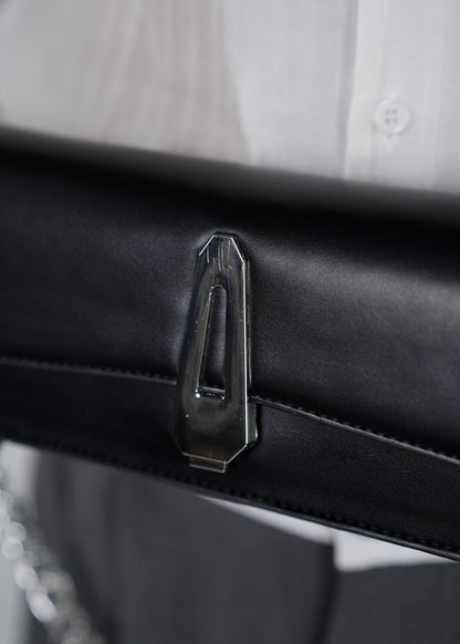 Faux Leather Baguette Bag - Rick Circus