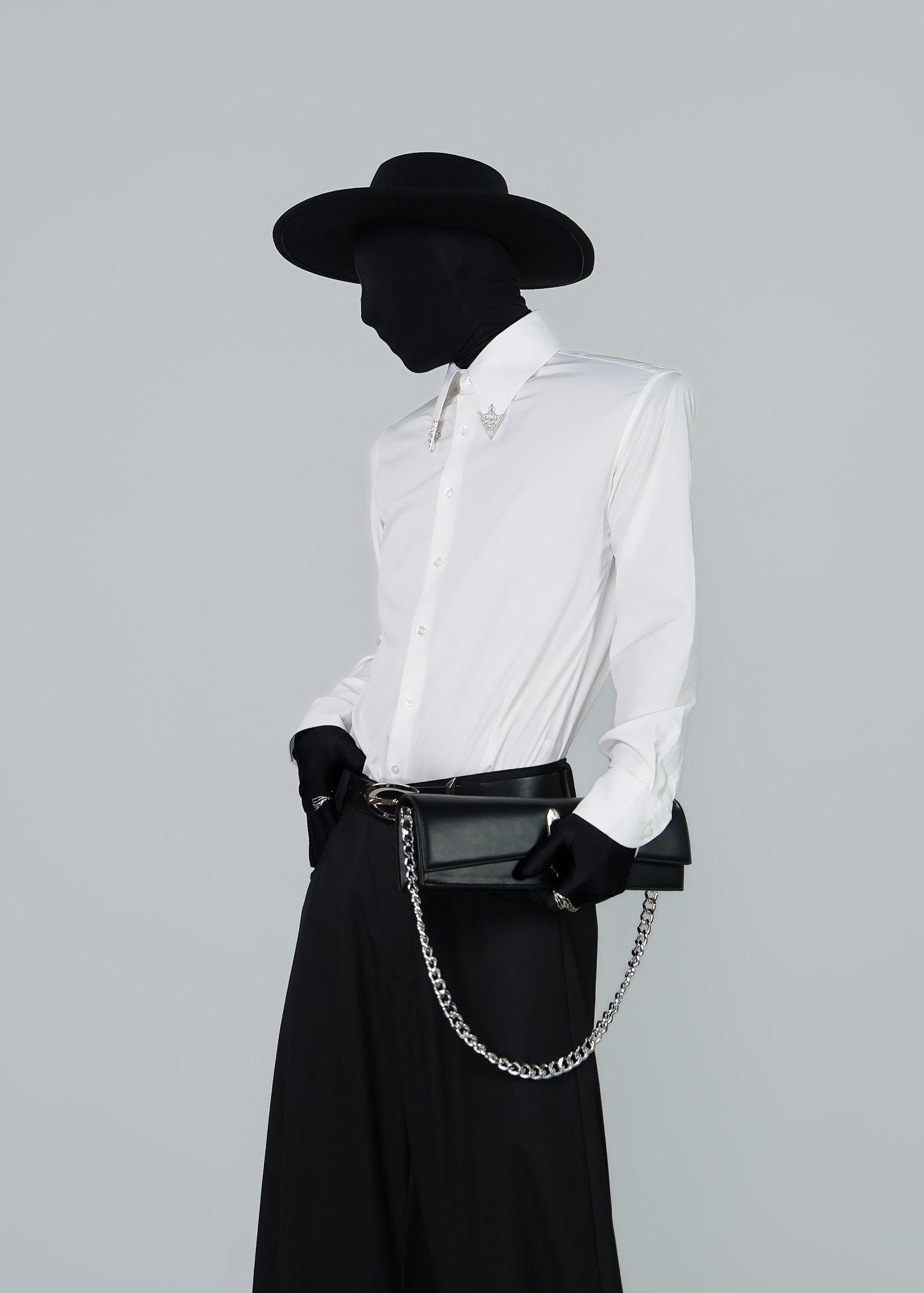 Faux Leather Baguette Bag - Rick Circus