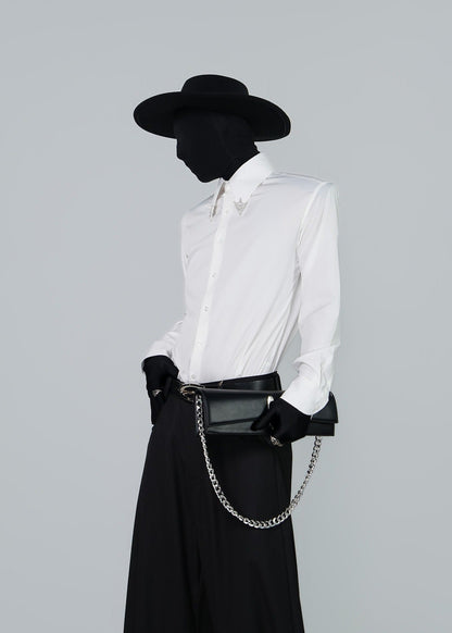 Faux Leather Baguette Bag - Rick Circus