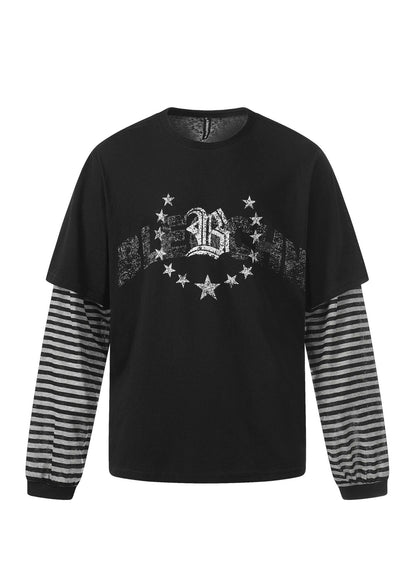 Faux Two - Piece Retro Street Tee - Rick Circus