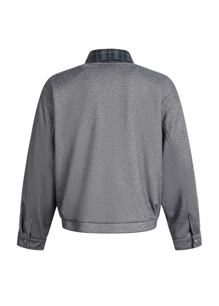 Faux V - Neck Wool Jacket - Rick Circus