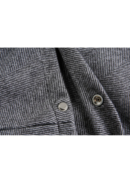 Faux V - Neck Wool Jacket - Rick Circus