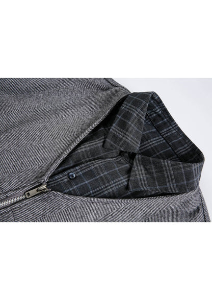 Faux V - Neck Wool Jacket - Rick Circus