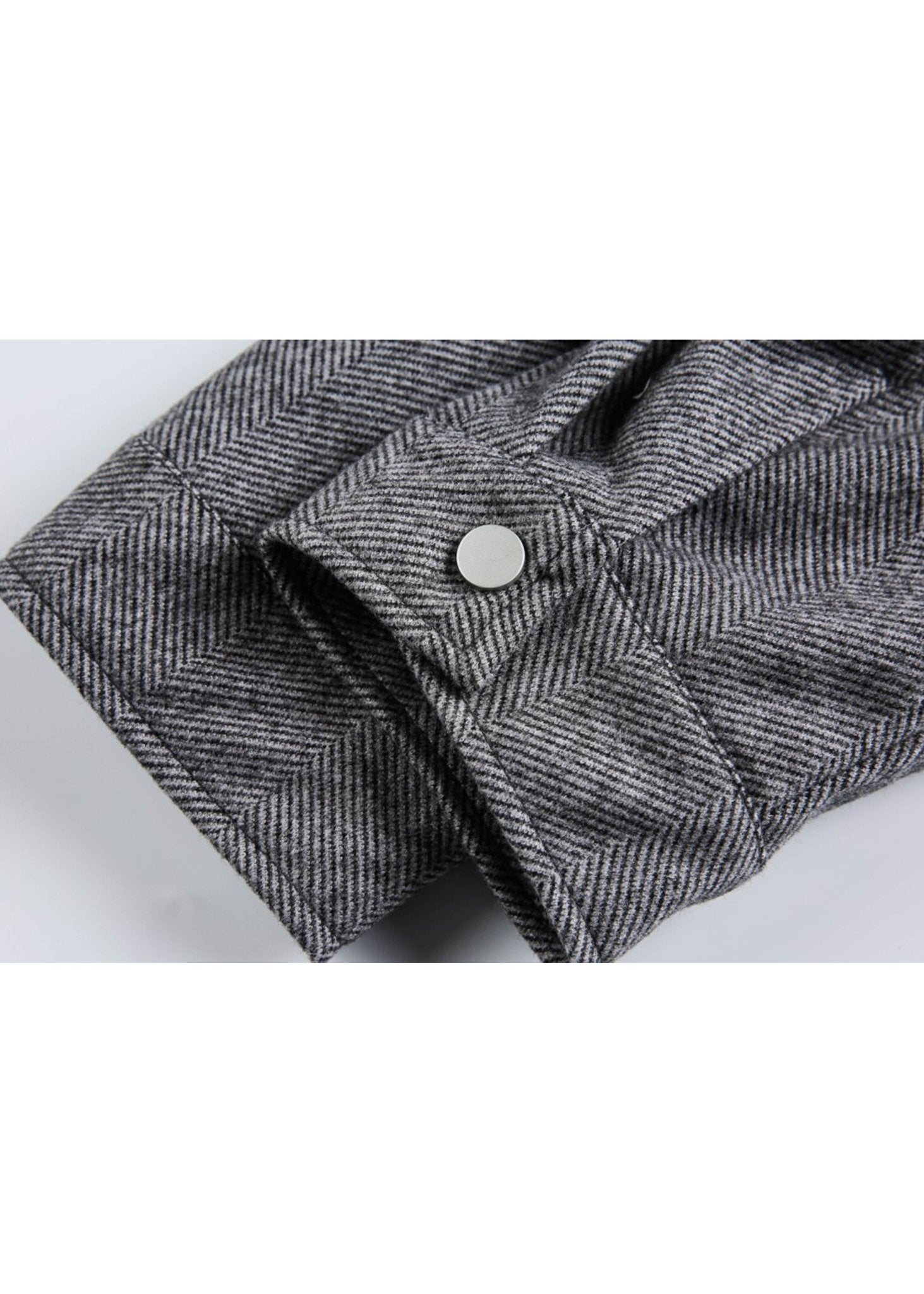 Faux V - Neck Wool Jacket - Rick Circus