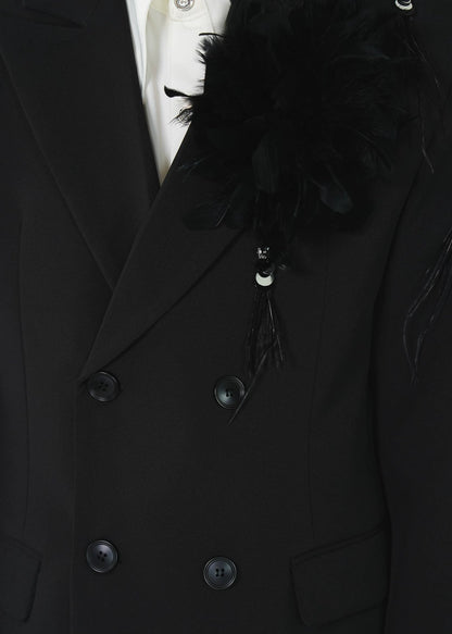 Feather - Embellished Structured Blazer - Rick Circus