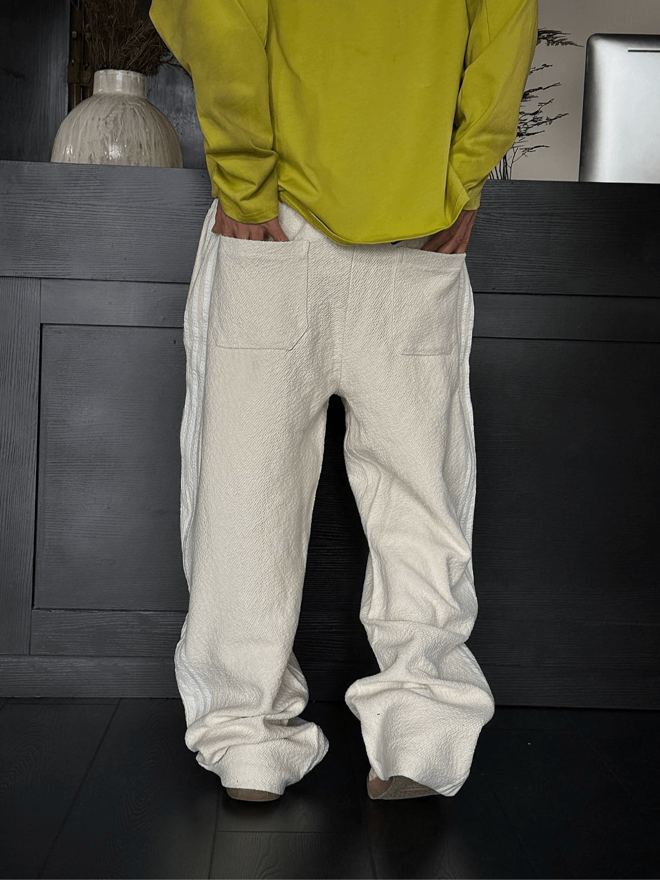 Five Stripe Wide - Leg Sweatpants - Rick Circus