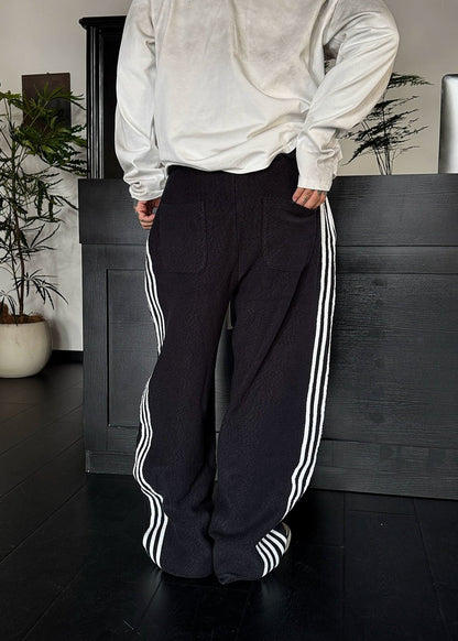 Five Stripe Wide - Leg Sweatpants - Rick Circus