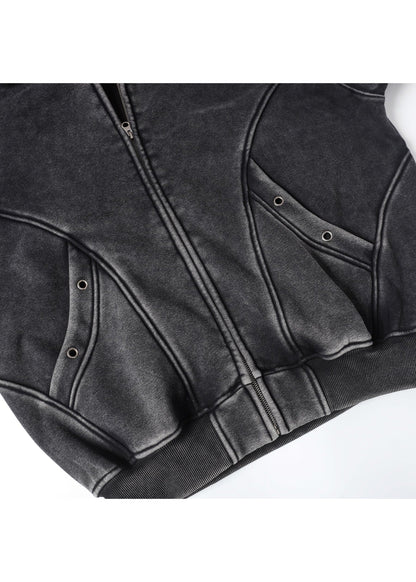 Fleece - Lined Zip Hoodie - Rick Circus