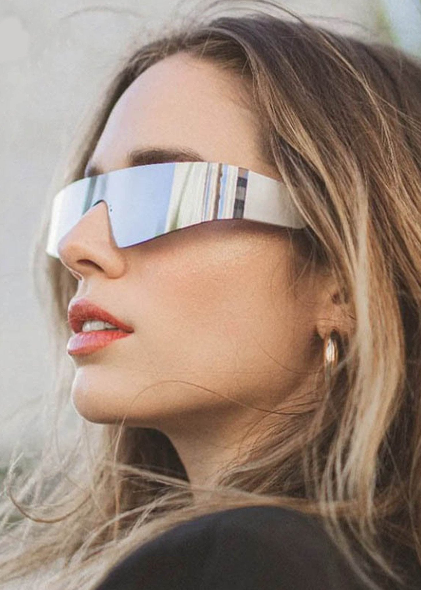 Futuristic Shield Sunglasses - Rick Circus