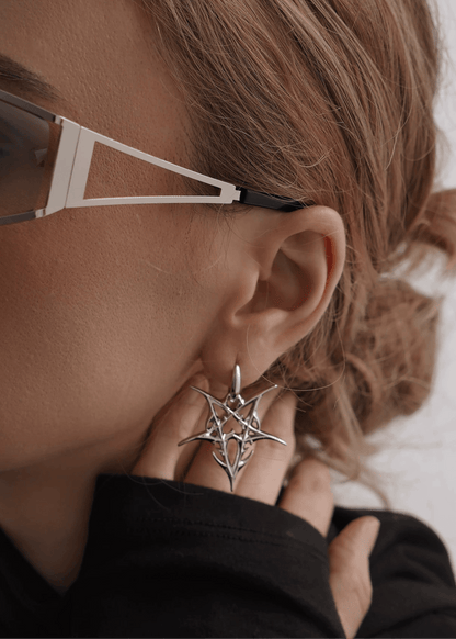 Geometric Starburst Earrings - Rick Circus