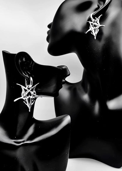 Geometric Starburst Earrings - Rick Circus