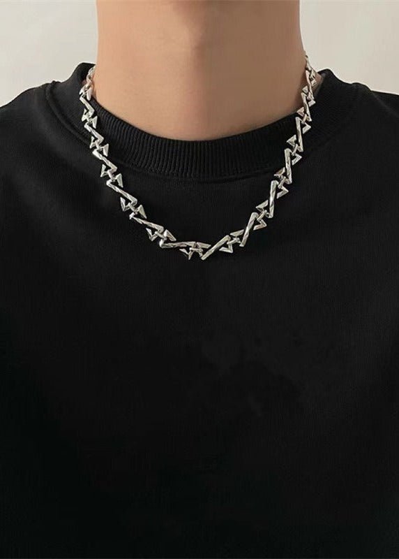 Geometric Z Chain Necklace - Rick Circus