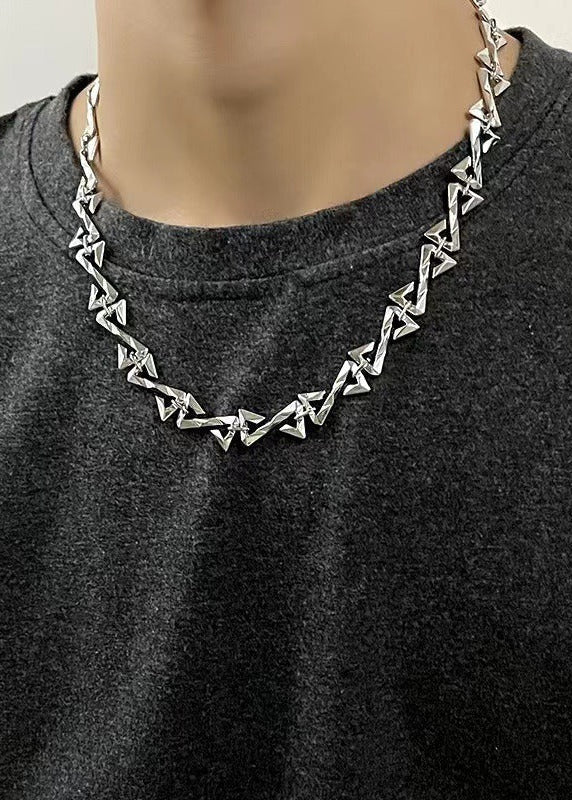 Geometric Z Chain Necklace - Rick Circus
