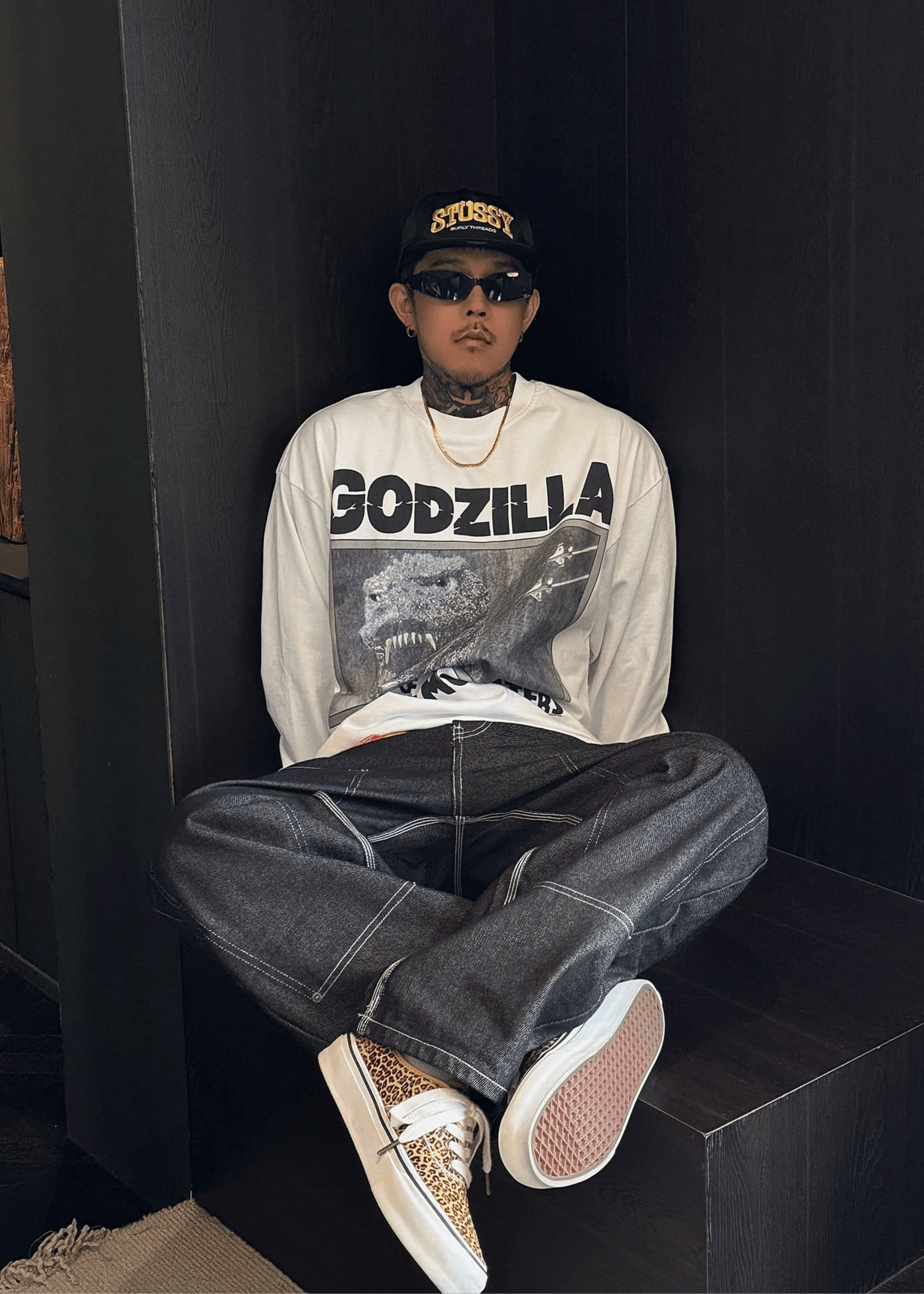 Godzilla Graphic Long Sleeve T-Shirt - Rick Circus
