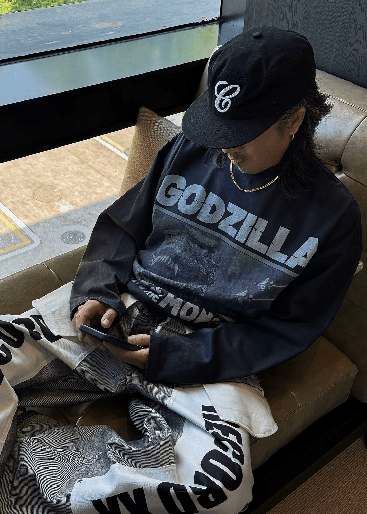 Godzilla Graphic Long Sleeve T-Shirt - Rick Circus