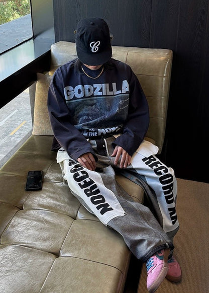 Godzilla Graphic Long Sleeve T-Shirt - Rick Circus